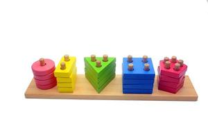 Childrens wooden puzzle photo