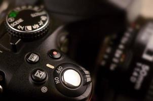 Details of modern digital SLR photocamera photo