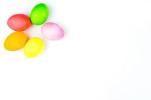 Multicolored easter eggs photo