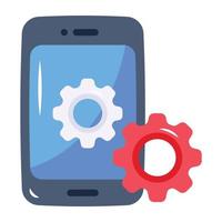 Check this flat icon of mobile engineering vector