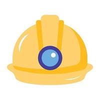 Modern flat icon of hard cap vector