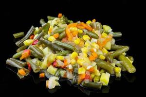 Vegetable stew on a plate photo