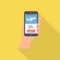 Online Flight Booking vector