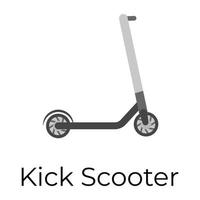Trendy Kick Scooter vector