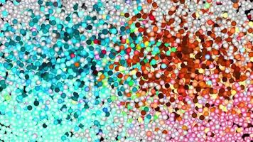 Glitter Vibrant Spheres Abstract Background Digital Rendering video