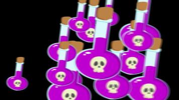 Halloween Witch Bottle transition animation is suitable for design needs, elements, websites, and others. 4k resolution, video