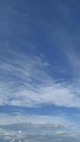 Blue sky with cumulus cloud time lapse on a sunny day 4k footage. video