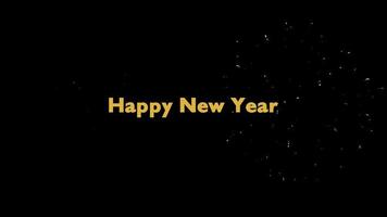 Frohes neues Jahr mit Feuerwerk video