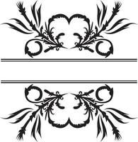 Floral frame isolated on white vector