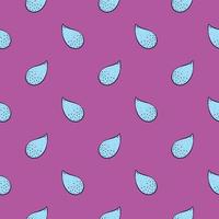 Water drops,seamless pattern on pink background. vector