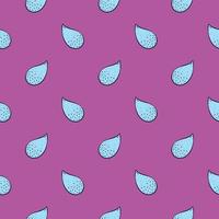 Water drops,seamless pattern on pink background. vector