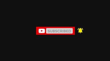 Youtube Subscribe Button Animation video