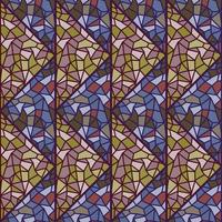 Decorative kaleidoscope seamless pattern. Creative optical illusions mosaic ornament. vector
