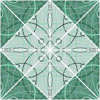Arabic style mosaic seamless pattern. Decorative abstract lines ornament. vector