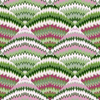 patrón abstracto sin costuras a rayas en zigzag. líneas de boceto dibujadas a mano papel tapiz sin fin. origen étnico de onda decorativa. vector