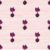 Hand drawn beet seamless pattern. Doodle beetroot wallpaper. vector
