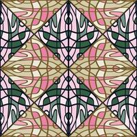 elegant mosaic of lines seamless pattern. Decorative abstract vintage ornament. vector