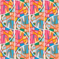 Seamless pattern in the form of a mosaic in retro style. Decorative abstract vintage ornament. vector