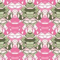 Creative hand drawn mosaic of lines seamless pattern. Decorative abstract symmetrical ornament. vector