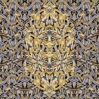 Psychedelic abstract kaleidoscope seamless pattern. Geometric mosaic ornament. vector