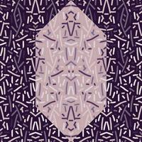Creative tribal mosaic seamless pattern. Abstract geometric ethnic tile. Hand drawn lines vintage ornament. vector