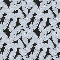 Graphic tropical pattern, palm leaves seamless floral background. vector