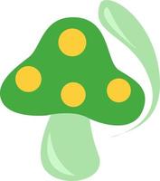 Magic mushroom, illustration, vector on a white background.