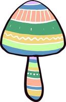 Colorful mushroom ,illustration,vector on white background vector