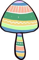 Colorful mushroom ,illustration,vector on white background vector