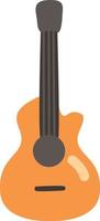 Acoustic guitar, illustration, vector, on a white background. vector