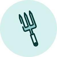 Farming fork, illustration, vector on a white background.