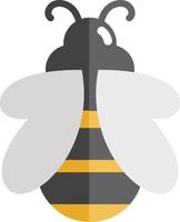 Grown bee, icon illustration, vector on white background