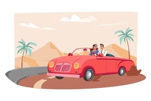 Couple In Love Illustration concept. A flat illustration isolated on white background vector