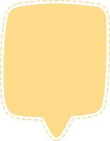 Cute speech bubble, pastel color vector