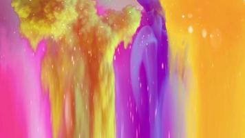 Abstract glowing background with multicolored smoke video