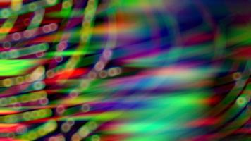 Abstract rainbow neon background with bokeh video