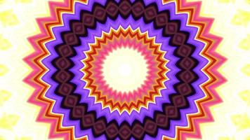 Abstract rotating symmetrical multicolored background video
