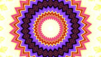 Abstract rotating symmetrical multicolored background video