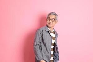 Asian Man on Pink photo