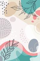 Design banner frame flower Spring background with beautiful. flower background for design. Colorful background with tropical plants. Place for your text. vector