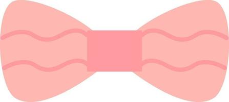 Simple pink bow, illustration, vector, on a white background. vector