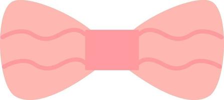 Simple pink bow, illustration, vector, on a white background. vector