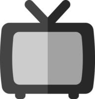 Old tv, illustration, vector on a white background.