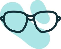 Nerd glasses, illustration, on a white background. vector