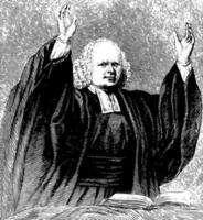 George Whitefield, vintage illustration vector