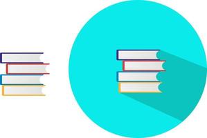 Stack of books,illustration, vector on white background.