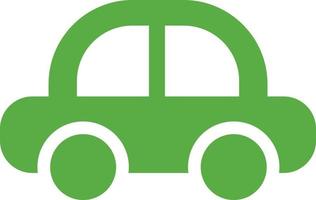 coche verde, ilustración, sobre un fondo blanco. vector