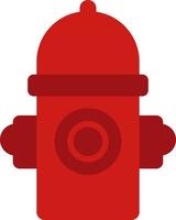 Firefighting firehydrant , illustration, vector on white background.