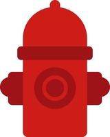 Firefighting firehydrant , illustration, vector on white background.