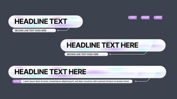 lower third vector design with modern. headline breaking news banner background template.